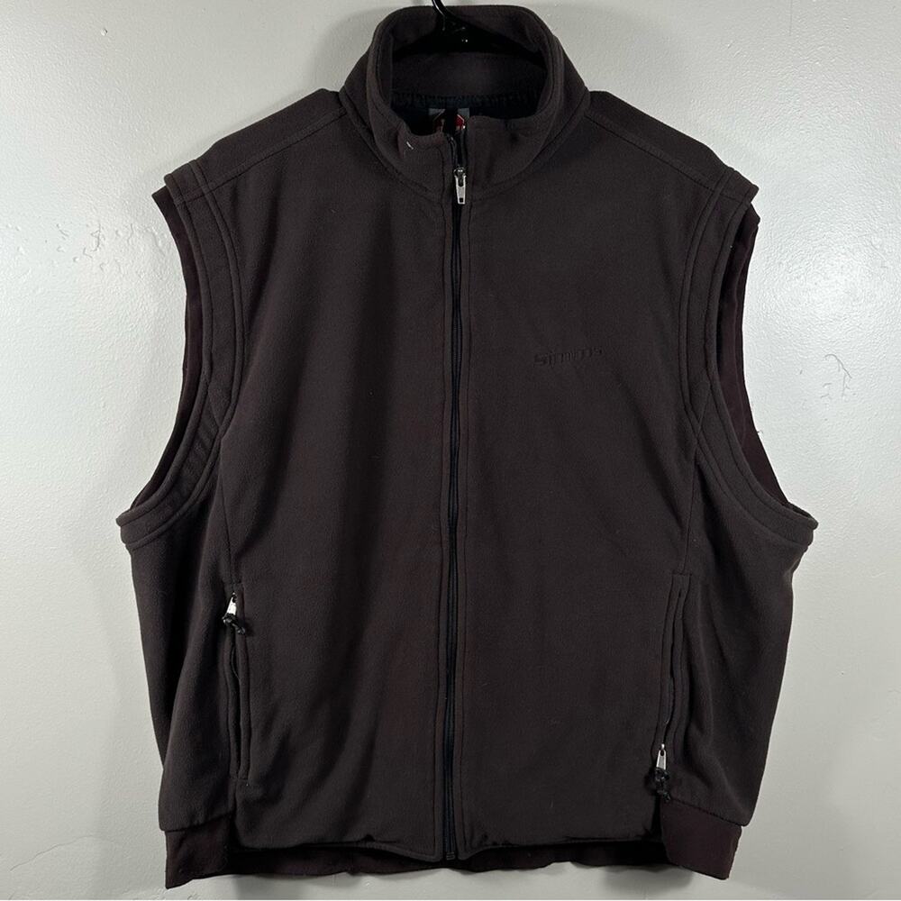 Simms Fishing Men’s Vest Jacket Size Medium - Light Brown